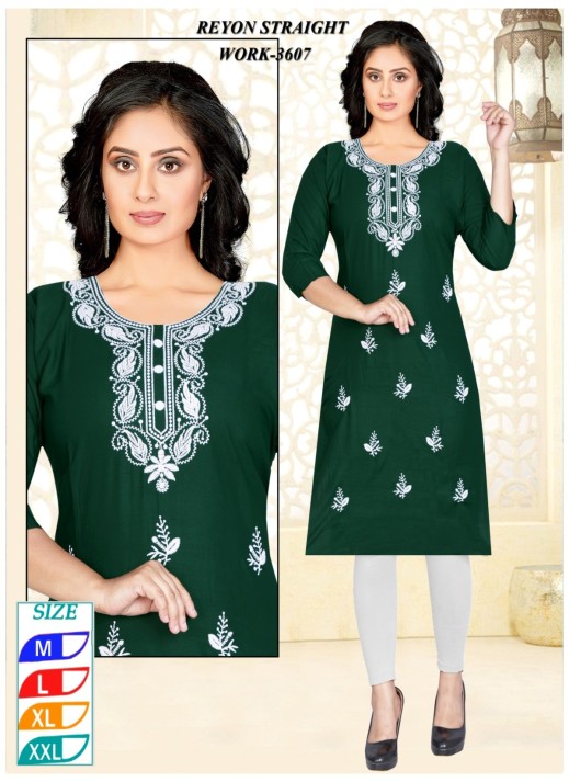 Wholesale Cotton Embroidery Kurti Manufacturer & Supplier | Ajmera Fashion  in Surat